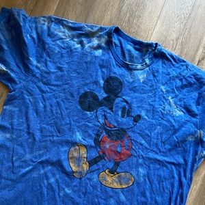 Custom Bleach Dye Mickey Mouse T-Shirt